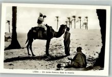 Tripolis Foto AK Tracht Kamel