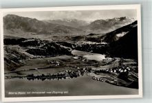 87509 W8970 Bühl a Alpsee Foto AK Fliegeraufnahme des Ortes mit Alpenpanorama