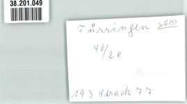 65620 W6251 Fussingen FOTO KEINE AK Panorama des Ortes mit Kirche St. Leonhard Foto Original aus Archiv eines Ansichtskartenverlags Ort handschriftlich