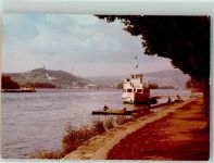 65366 W6222 Geisenheim , Rheingau FOTO KEINE AK Rheinschiff am Anleger Foto Original aus Archiv eines Ansichtskartenverlags