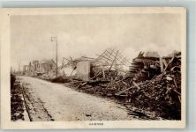 62138 Haisnes 1917 Foto AK Feldpost WK I zerschonnene Häuser