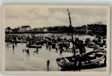 17419 O2252 Seebad Ahlbeck Foto AK Strandleben