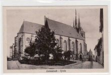 Lommatzsch mit Kirche ungelaufen Gute Erhaltung.