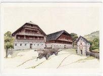 Lungauer Pfarrhof, Kartenfolge 2, Salzburger Bauernhäuser ungelaufen Gute Erhaltung.