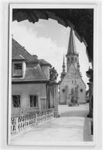 Weikersheim. Stadtkirche ungelaufen Gute Erhaltung.