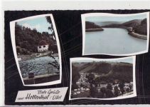 Hellenthal i.d. Eifel mit 3 Abbildungen gelaufen von 1965. Gute Erhaltung.