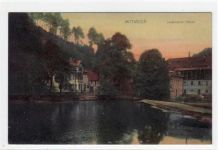Mittweida mit Lauenhainer Mühle gelaufen von 1905. Gute Erhaltung.