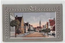 Rahmenkarte Schwabmünchen. Hauptstrasse ungelaufen Keine Anschriftzeilen Rückseite, sondern: Bromo-Iris, C. G. Röder G. m. b. H., Leipzig ungelaufen leichte Abschürfungen, sonst gut erhalten