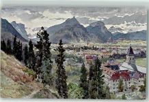 W8230 Bad Reichenhall Alpiner Kunstverlag Richter Nr. 8 AK Compton, E. H.