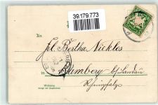 Gruss aus Verrs: Wie lang ich auf den Brief schon warte ... Schreiben 1902 Lithographie