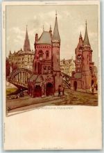 W2000 Hamburg Kaiserbrücker Freihafen AK Biese, K. 1900 Lithographie