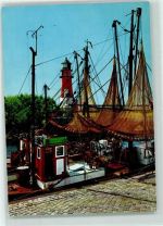 25761 W2242 Büsum - Fischkutter Fischernetze Leuchtturm Ort lt. Recherche