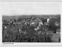 Kroppach / Westerwald. Gesamtansicht mit Kirche gelaufen kleiner Knick unten links, sonst gut erhalten