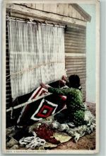 Weben l A Navajo Blanket Weaver AK Indianer