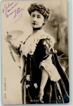 Mirka mit einem Fächer SIP 36 Serie Nr. 6 Reutlinger (Paris) 1901 Foto AK