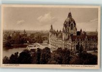 W3000 Hannover Rathaus - Deutsche Volkspartei 60 Jahrfeier AK Weimarer Republik 1927