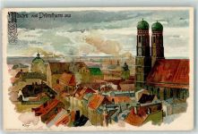 W8000 München Velten 401 Verlag AK Kley, H. 1909 Lithographie / Künstlerkarte