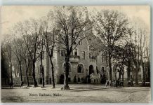49324 W4520 Melle , Wiehengeb 1911 - neues Rathaus Kinderwagen