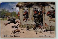 Verlag Gebr. Dietrich Serie 167/1 Hinter der Front Humor Zigarre Thiele, Arthur