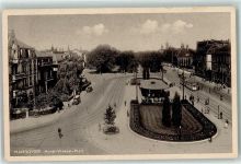W3000 Hannover Horst Wessel Platz , Straßenbahn AK WK II 1938 Gebrauchsspuren