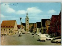 92421 W8460 Schwandorf , Bay - Kirche Auto Marktplatz Telefonzelle