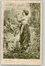 Blumensprache Amor AK Zatzka, H. 1901