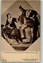Verlag Ackermann Serie 269 J. Schnorr von Karolsfeld Serie Nibelungenlied VIII Nibelungensage Künstlerkarte