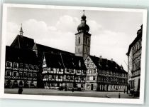 91301 W8550 Forchheim , Oberfr - Rathausplatz mit St. Martin Oldtimer