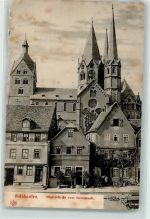 63571 W6460 Gelnhausen Gebrauchsspuren Marienkirche vom Untermarkt
