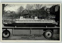 Modell Schiff Miniatur Werk AK Dampfer Europa