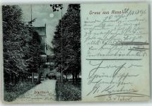 01587 O8400 Riesa 1898 Mondschein Stadtpark