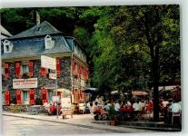 56341 W5424 Kamp-Bornhofen , Rhein - Gasthaus Schreiner Gartenterrasse Haltestelle
