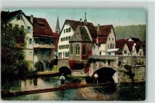 W7260 Calw Nikolaus Kapelle Nr.2017 Verlag Fuchs Floß 1915 Künstlerkarte