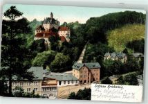 04736 O7305 Waldheim , Sachs 1906 Gebrauchsspuren Schloß Kriebstein