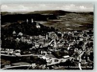 93167 W8411 Falkenstein , Oberpf - Burg Stempel Fliegeraufnahme Kirche