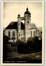 97337 W8716 Dettelbach - Stadtpfarrkirche St. Augustinus Zwei Türme