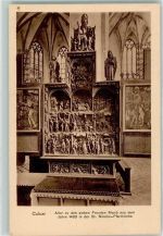 47546 W4192 Kalkar , Niederrhein - Pfarrkirche St. Nicolai Altar zu den sieben Freunden Maria