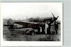 Hurricane Flugzeug Uniform Luftwaffe nach 1945 Privatfoto KEINE AK