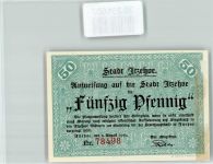 25524 W2210 Itzehoe Geldschein Notgeld 50 Pfennig Jäger
