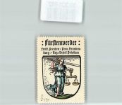 17291 O2131 Fürstenwerder - Vignette Wappen Freist. Preußen Prov. Brandenburg Reg. Bezirk Potsdam