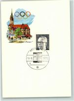 W8000 München München 1972 CIO 73. Session Munich Olympia Sonderstempel KEINE AK