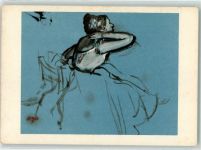 E. Degas - Danseuse assise Expressionismus Künstlerkarte