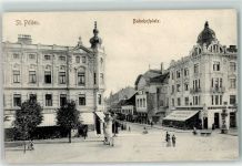 3100 St. Pölten 1906 - Bahnhofsplatz Litfaßsäule