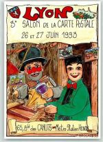 Lyon 3. Salon de la Carte Postale 1993 - Limitiert 2000 AK - Geschichte