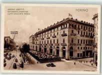 10100 Torino Turin KEINE AK Gasthaus Majestic Sazione Centrale Oldtimer Straßenbahn