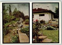 63165 W6052 Mühlheim am Main Foto AK Garten Silikat Edelputz
