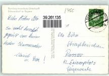 92421 W8460 Schwandorf , Bay Foto AK Bundesgrenzschutz Unterkunft Wappen