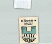95666 W8596 Mitterteich Vignette Wappen Kaffee Hag Schilf