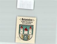 37603 W3450 Holzminden - Vignette Wappen Freistaat Braunschweig Kreis Holzminden