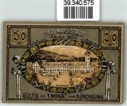 Bad Reinerz Duszniki Zdroj Notgeldschein 50 Pfennig Notschein Kurhaus Frau Kind